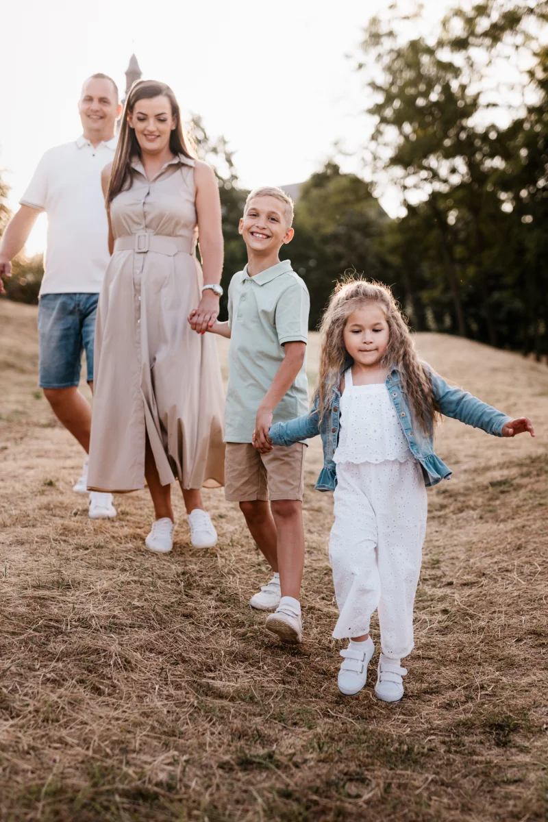 szabadtéri családi fotózás Kecskeméten